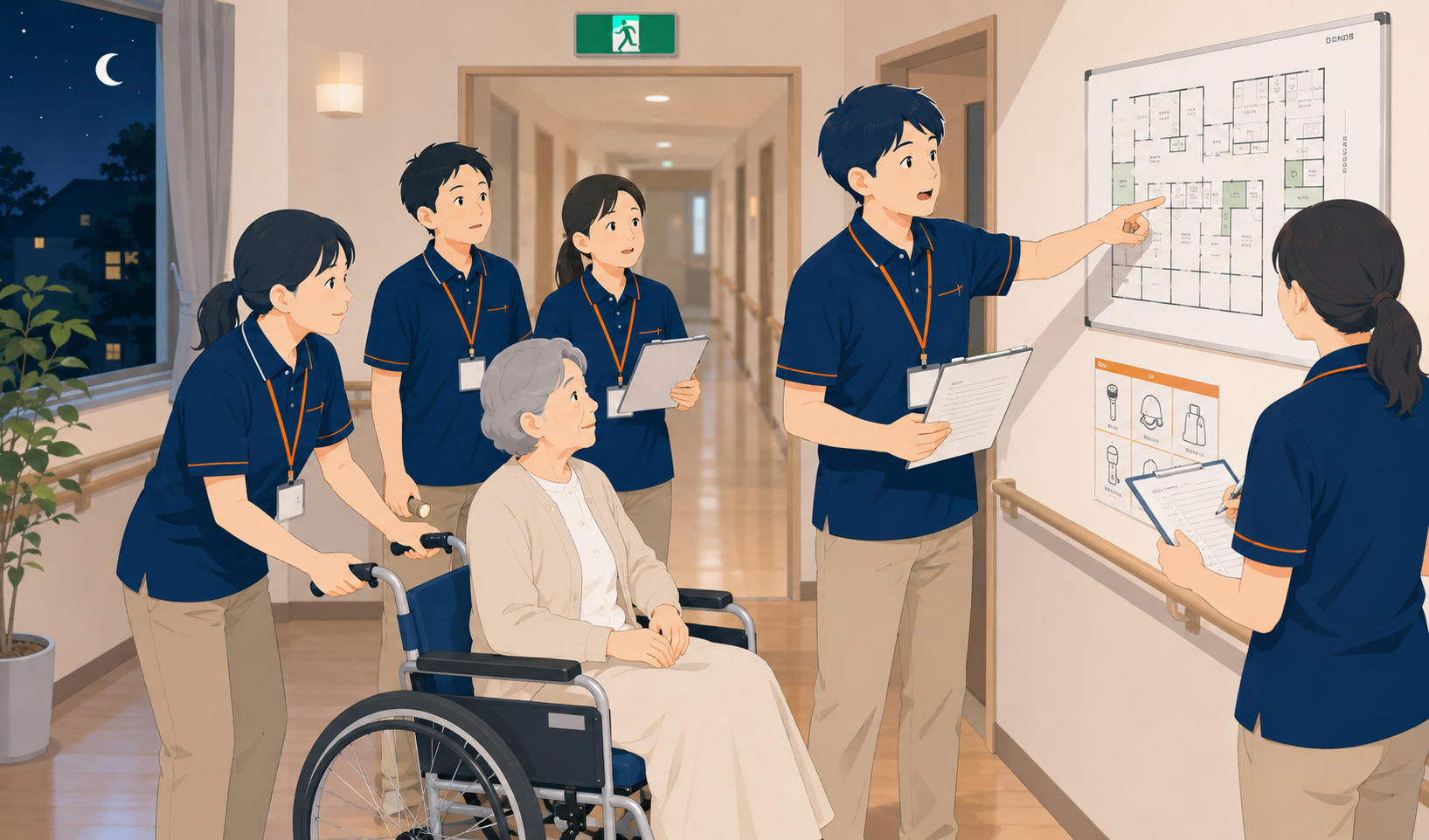 介護BCP訓練のシナリオ例と進め方